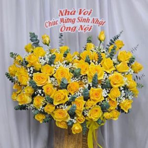 Giỏ hoa hồng, giỏ hoa hồng đẹp, giỏ hoa đẹp, mẫu giỏ hoa đẹp