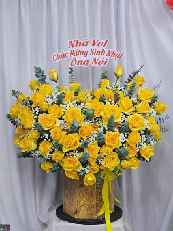 Giỏ hoa hồng, giỏ hoa hồng đẹp, giỏ hoa đẹp, mẫu giỏ hoa đẹp