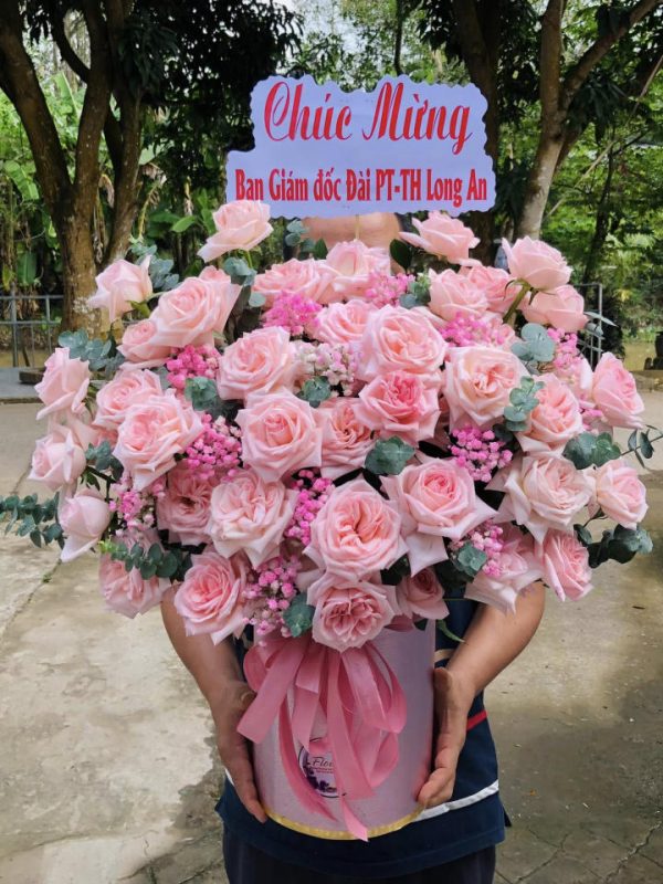 Giỏ hoa hồng, giỏ hoa hồng đẹp, giỏ hoa đẹp, mẫu giỏ hoa đẹp