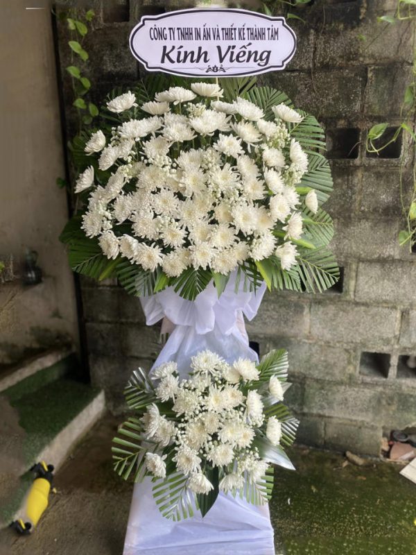 Kệ hoa viếng đẹp, kệ hoa viếng, kệ hoa tang lễ, hoa tang lễ đẹp