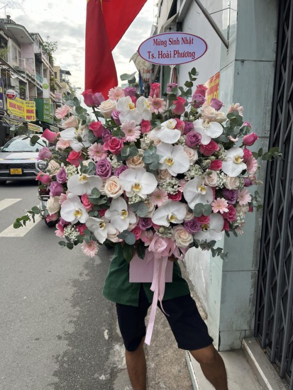 Giỏ hoa hồng, giỏ hoa hồng đẹp, giỏ hoa đẹp, mẫu giỏ hoa đẹp