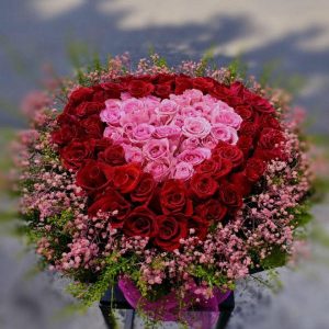 Giỏ hoa hồng, giỏ hoa hồng đẹp, giỏ hoa đẹp, mẫu giỏ hoa đẹp