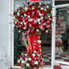 Kệ hoa hồng khai trương, kệ hoa khai trương đẹp, kệ hoa khai trương, mẫu hoa khai trương