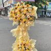 Kệ hoa hồng khai trương, kệ hoa khai trương đẹp, kệ hoa khai trương, mẫu hoa khai trương