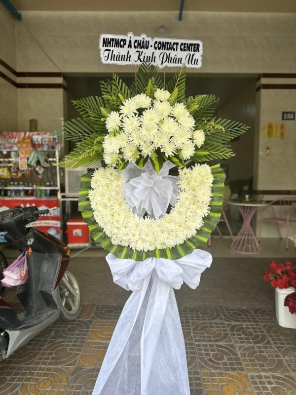 Kệ hoa viếng đẹp, kệ hoa viếng, kệ hoa tang lễ, hoa tang lễ đẹp