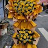 Kệ hoa hồng khai trương, kệ hoa khai trương đẹp, kệ hoa khai trương, mẫu hoa khai trương