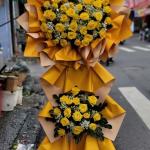 Kệ hoa hồng khai trương, kệ hoa khai trương đẹp, kệ hoa khai trương, mẫu hoa khai trương