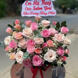 Giỏ hoa đẹp, giỏ hoa khai trương, giỏ hoa sinh nhật, hoa sinh nhật đẹp