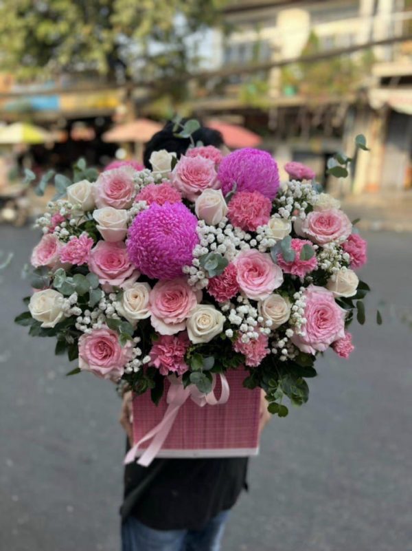 Giỏ hoa đẹp, giỏ hoa khai trương, giỏ hoa sinh nhật, hoa sinh nhật đẹp