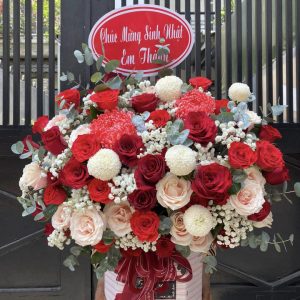 Giỏ hoa đẹp, giỏ hoa khai trương, giỏ hoa sinh nhật, hoa sinh nhật đẹp