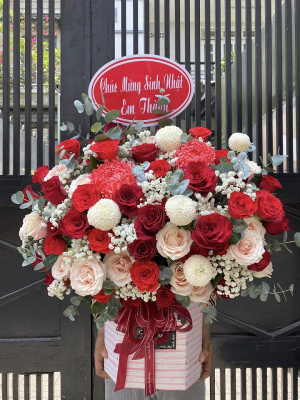 Giỏ hoa đẹp, giỏ hoa khai trương, giỏ hoa sinh nhật, hoa sinh nhật đẹp