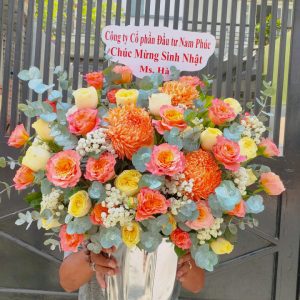 Giỏ hoa đẹp, giỏ hoa khai trương, giỏ hoa sinh nhật, hoa sinh nhật đẹp