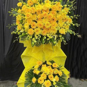 kệ hoa đám tang đẹp, hoa đám tang hiện đại, lẳng hoa đám tang, lẳng hoa viếng