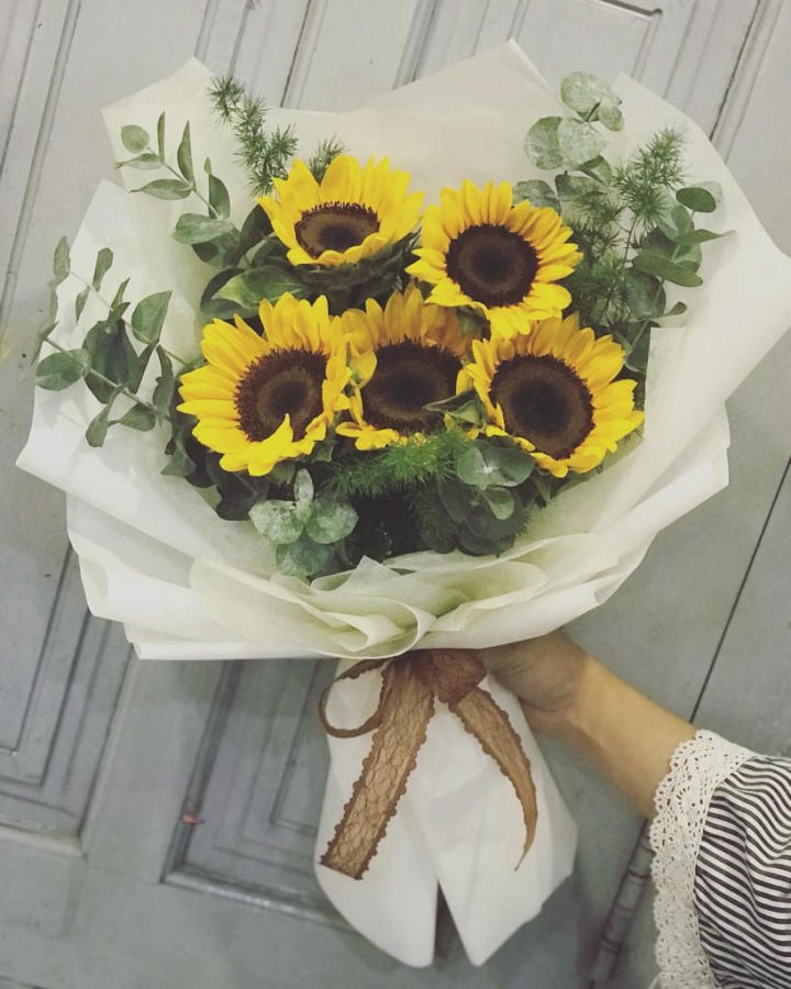 Bó hoa hướng dương 5 bông