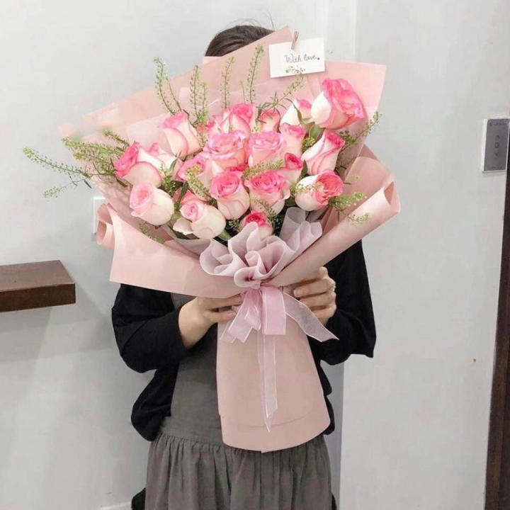 Bó hoa hồng song hỷ đẹp