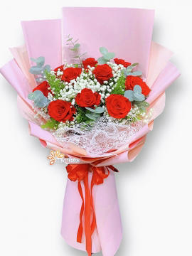 Bó hoa hồng 11 bông