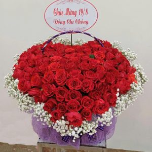 Giỏ hoa đẹp, giỏ hoa sinh nhật, giỏ hoa sinh nhật đẹp