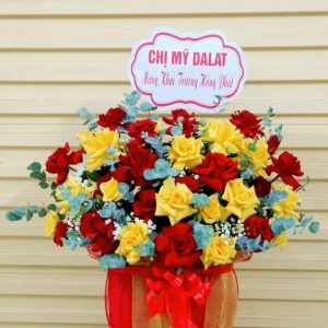Lẵng hoa khai trương 500k