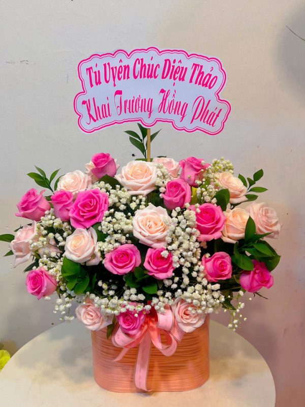 Giỏ hoa đẹp, giỏ hoa khai trương, giỏ hoa sinh nhật, hoa sinh nhật đẹp