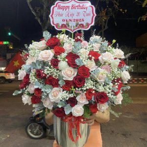 Giỏ hoa 20/10, hoa 20/10, hoa đẹp 20/10