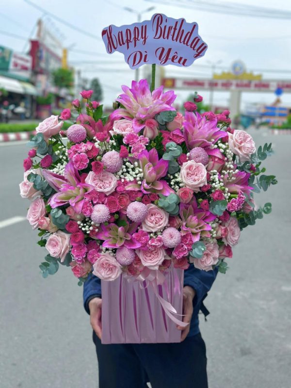 Giỏ hoa 20/10, hoa 20/10, hoa đẹp 20/10
