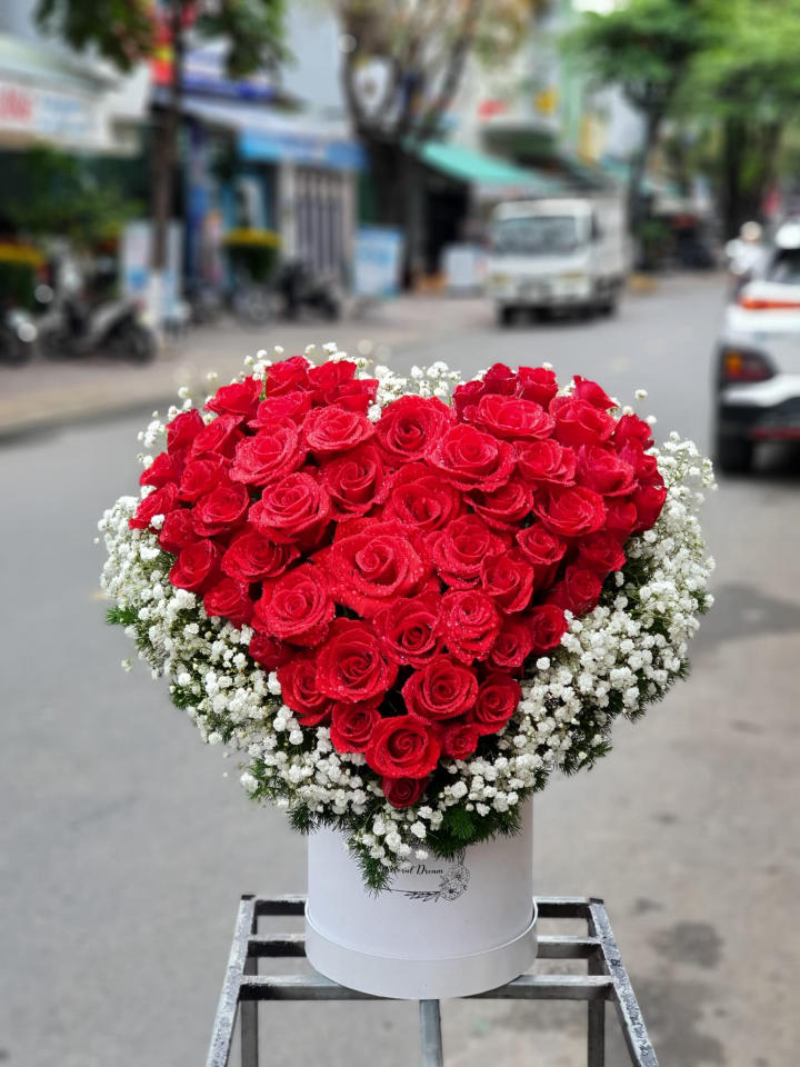 Giỏ hoa sinh nhật, giỏ hoa sinh nhật đẹp, hoa sinh nhật đẹp