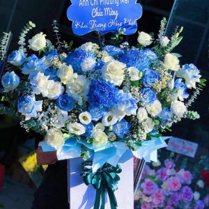 Giỏ hoa khai trương, giỏ hoa khai trương đẹp, hoa khai trương đẹp