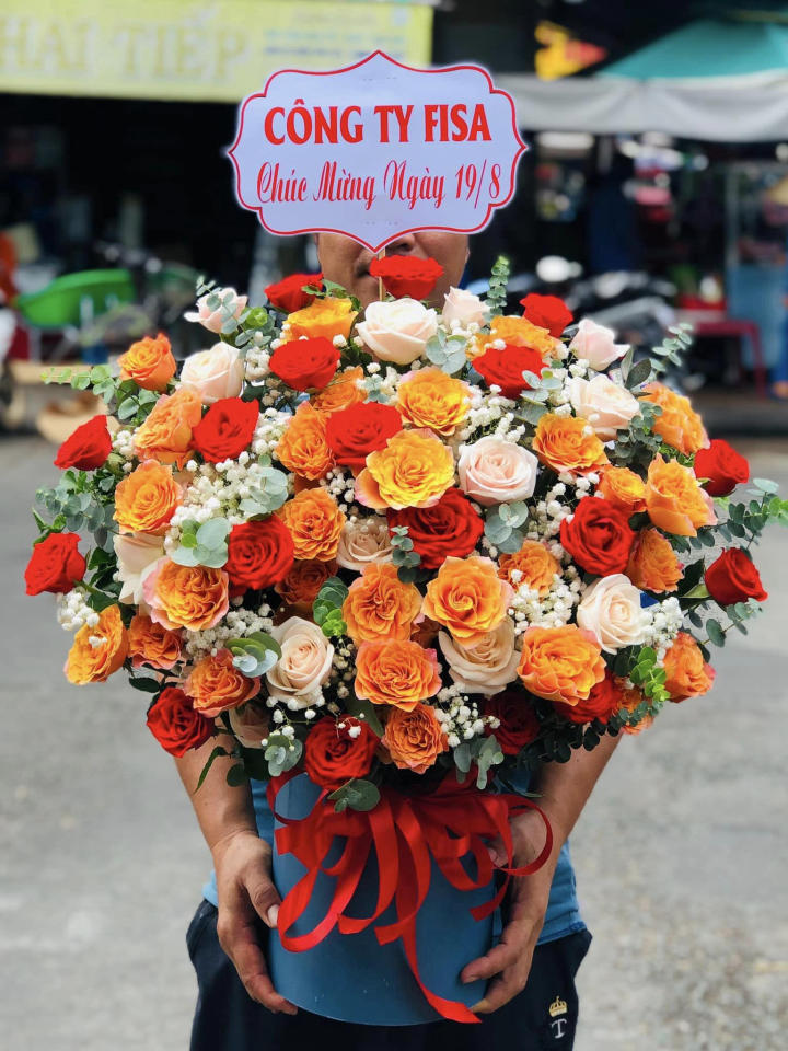 Giỏ hoa khai trương, giỏ hoa khai trương đẹp, hoa khai trương đẹp