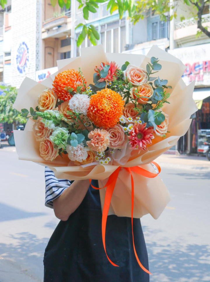Bó hoa sinh nhật, bó hoa sinh nhật đẹp, hoa sinh nhật đẹp