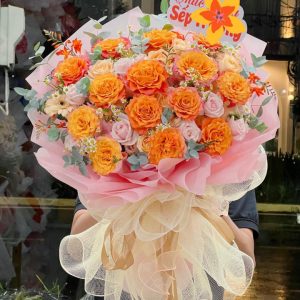 Bó hoa sinh nhật, bó hoa sinh nhật đẹp, hoa sinh nhật đẹp