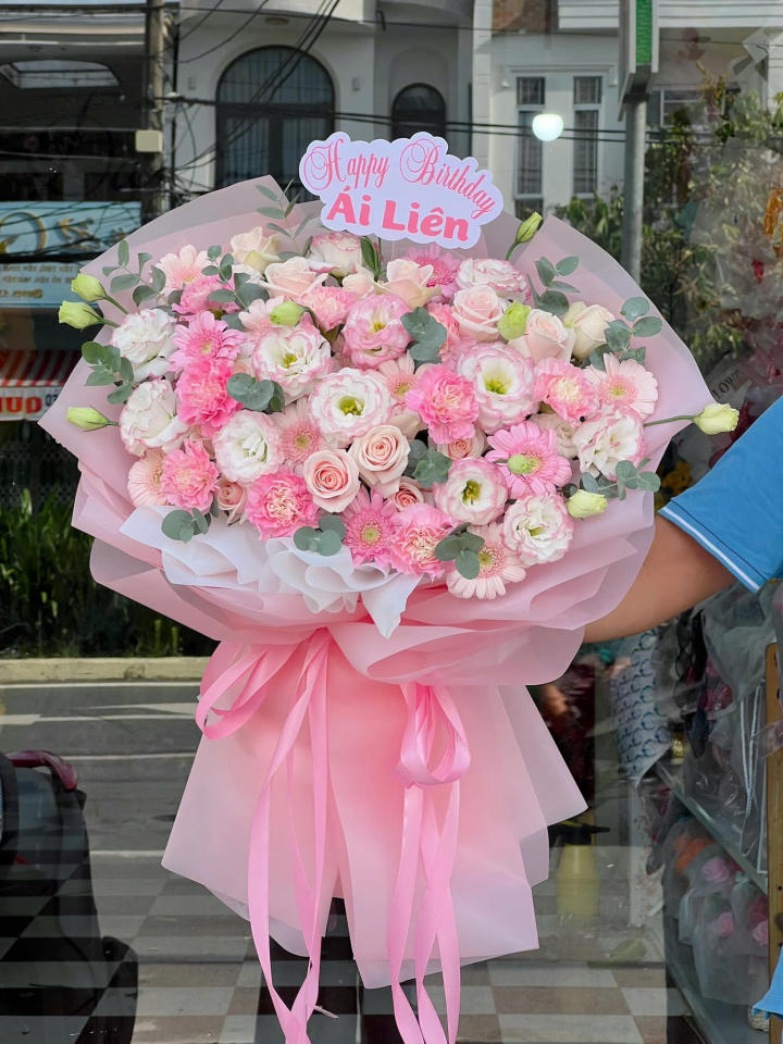 Bó hoa sinh nhật, bó hoa sinh nhật đẹp, hoa sinh nhật đẹp