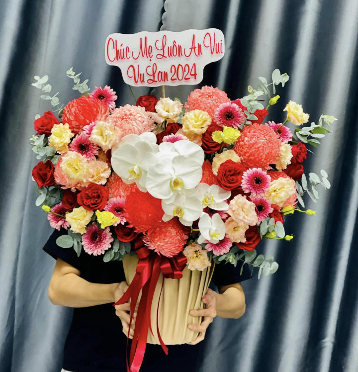 Giỏ hoa khai trương, giỏ hoa khai trương đẹp, hoa khai trương đẹp