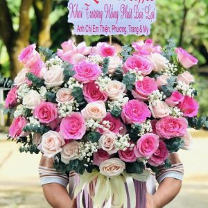 Giỏ hoa khai trương, giỏ hoa khai trương đẹp, hoa khai trương đẹp