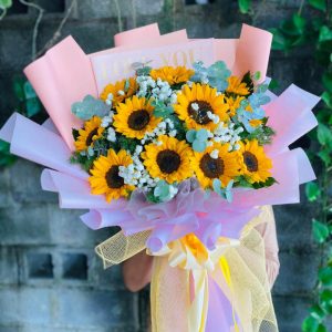 Bó hoa hường dương, bó hoa hướng dương đẹp, hoa hướng dương đẹp