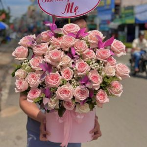 Giỏ hoa sinh nhật, giỏ hoa sinh nhật đẹp, hoa sinh nhật đẹp