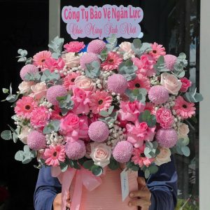 Giỏ hoa sinh nhật, giỏ hoa sinh nhật đẹp, hoa sinh nhật đẹp