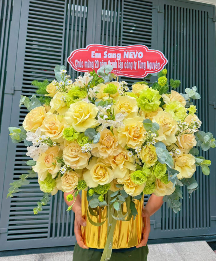 giỏ hoa đẹp, giỏ hoa sinh nhật đẹp, giỏ hoa khai trương đẹp