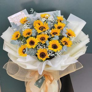 Bó hoa hường dương, bó hoa hướng dương đẹp, hoa hướng dương đẹp