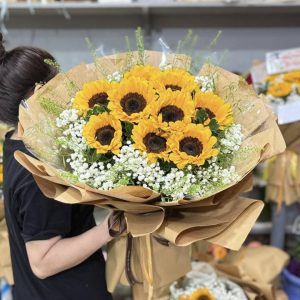 Bó hoa hường dương, bó hoa hướng dương đẹp, hoa hướng dương đẹp