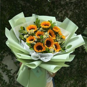 Bó hoa hường dương, bó hoa hướng dương đẹp, hoa hướng dương đẹp