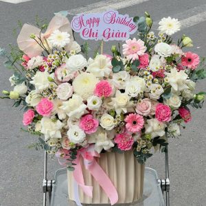 Giỏ hoa sinh nhật, giỏ hoa sinh nhật đẹp, hoa sinh nhật đẹp