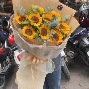 Bó hoa hường dương, bó hoa hướng dương đẹp, hoa hướng dương đẹp