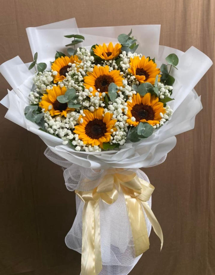 Bó hoa hường dương, bó hoa hướng dương đẹp, hoa hướng dương đẹp