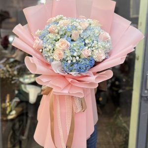 Bó hoa cẩm tú cầu, bó hoa cẩm tú cầu đẹp, hoa cẩm tú cầu đẹp