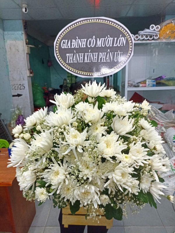 Giỏ hoa viếng, lẳng hoa viếng, giỏ hoa viếng đẹp, lẳng hoa viếng đẹp