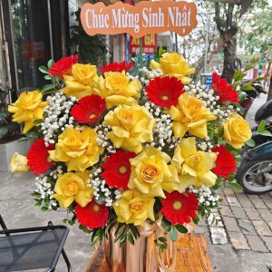 Giỏ hoa khai trương, giỏ hoa khai trương đẹp, hoa khai trương đẹp