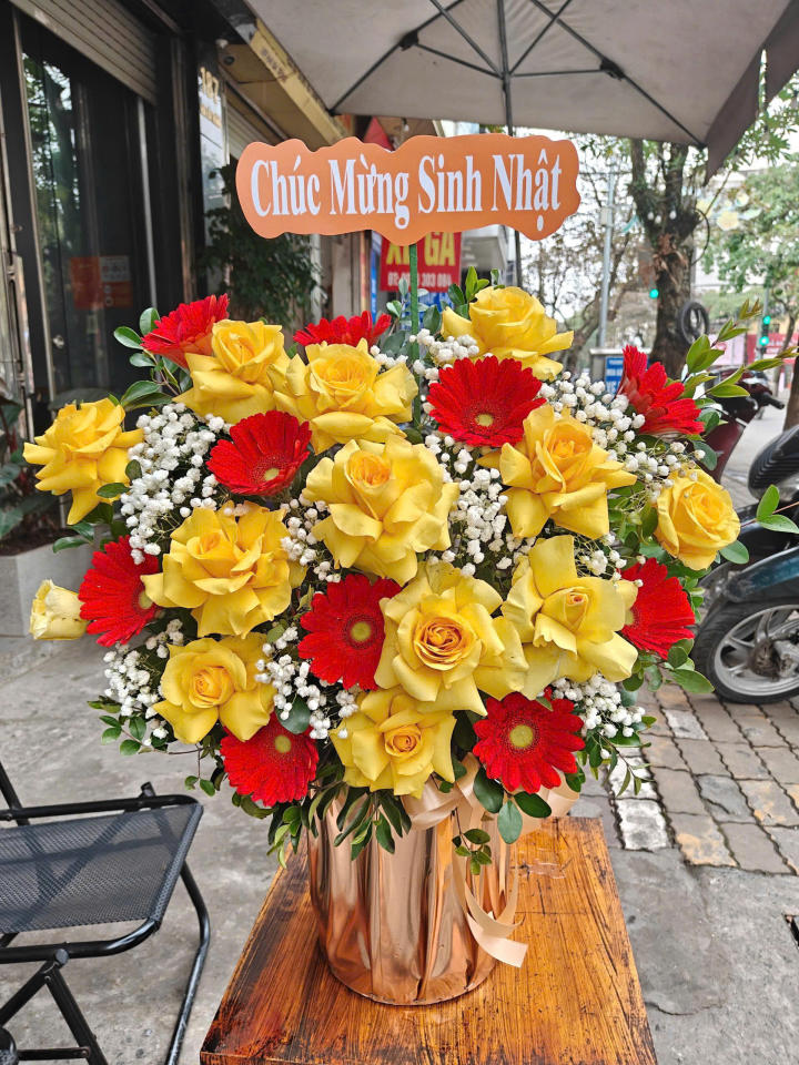 Giỏ hoa khai trương, giỏ hoa khai trương đẹp, hoa khai trương đẹp