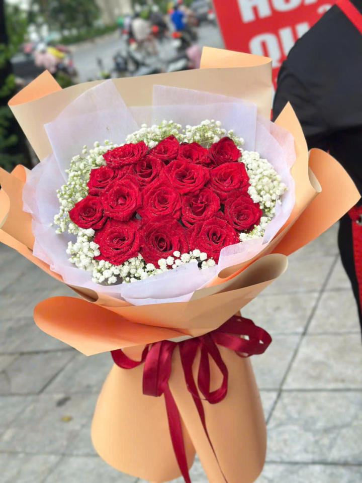 Bó hoa sinh nhật, bó hoa sinh nhật đẹp, hoa sinh nhật đẹp
