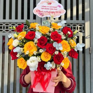 hoa 20/11, giỏ hoa 20/11, hoa 20/11 đẹp, giỏ hoa 20/11 đẹp