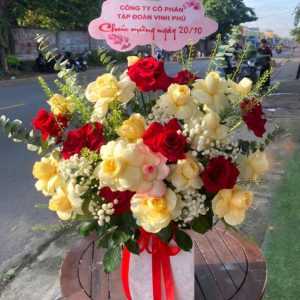 hoa 20/11, giỏ hoa 20/11, hoa 20/11 đẹp, giỏ hoa 20/11 đẹp